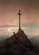 Caspar David Friedrich Cross Beside The Baltic painting